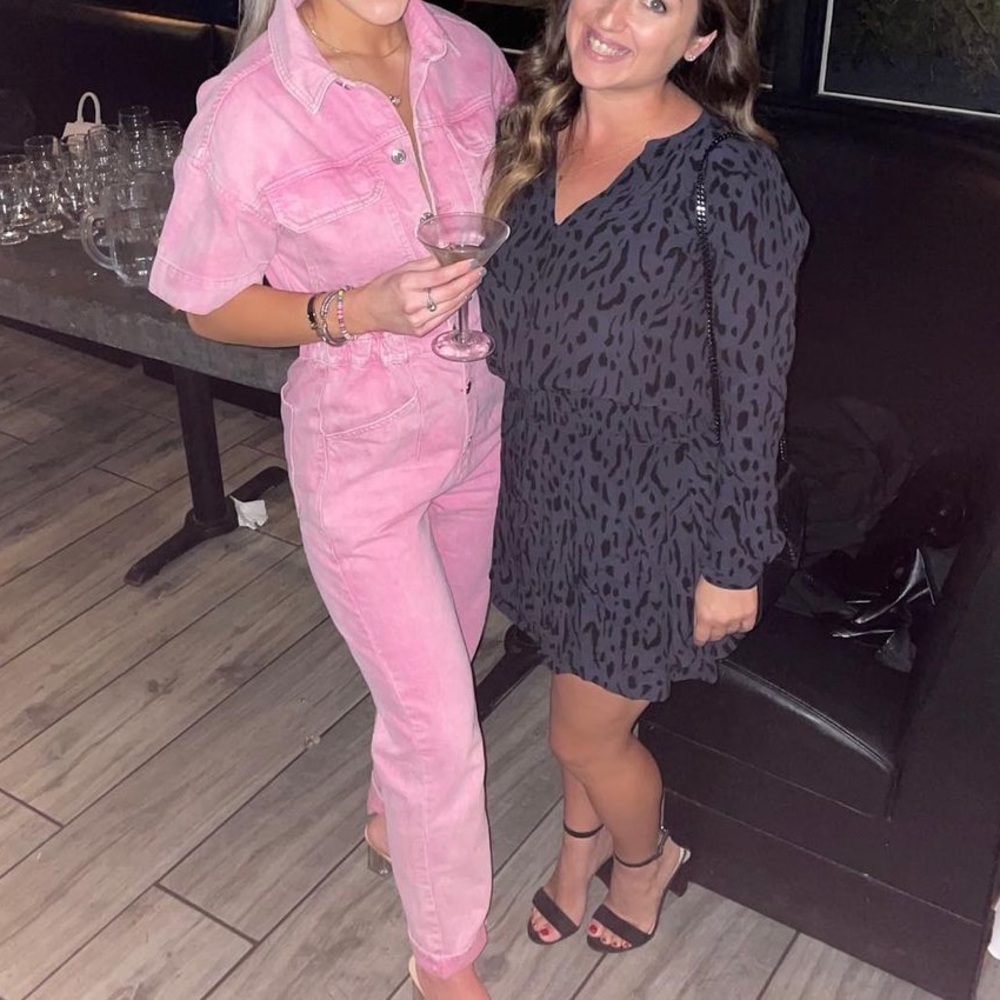 Free People MARCI JUMPSUIT IN MAUI PINK
